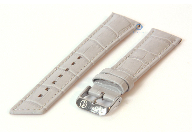 Watchstrap 22mm grey leather