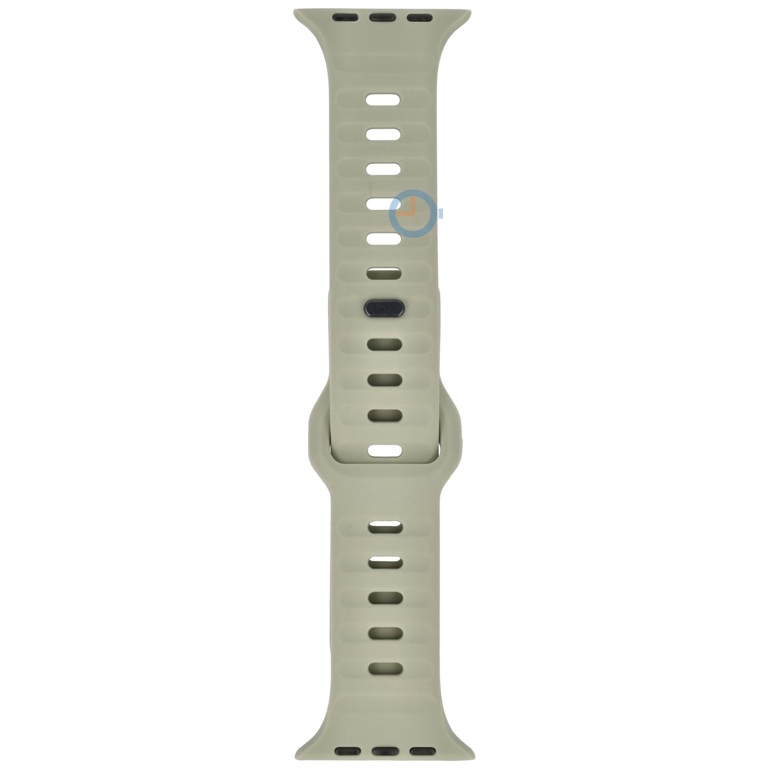 Silicon horlogebandje Apple Watch 41mm - Beige