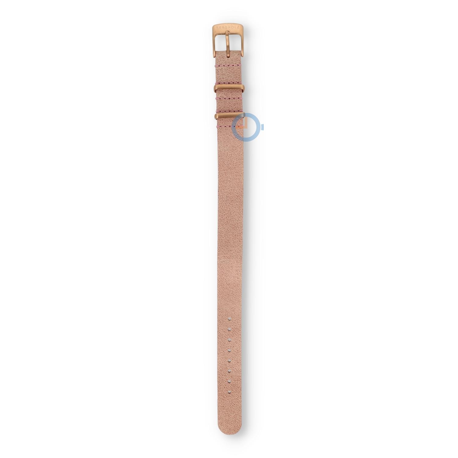 Kerbholz Hilde Walnut Antique Pink watch strap