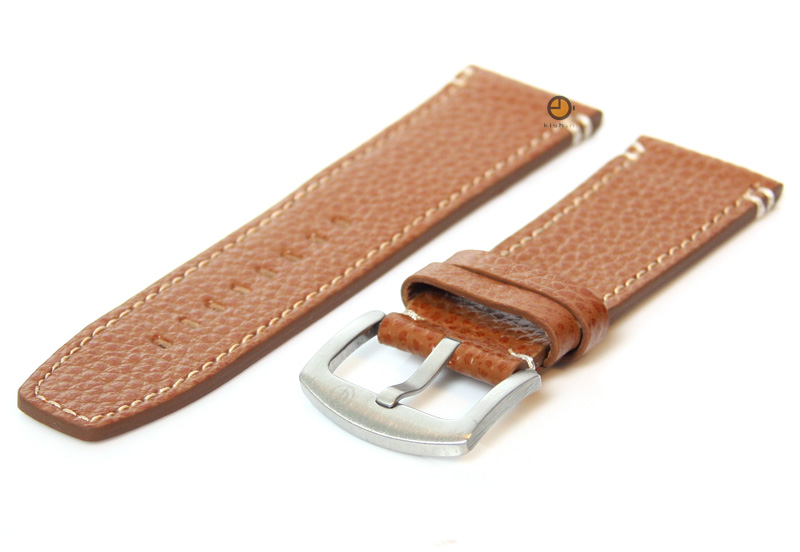 Watchstrap 24mm leather havana brown