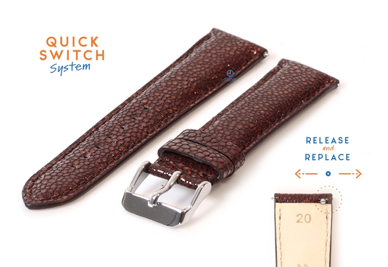Watchstrap 20mm brown leather