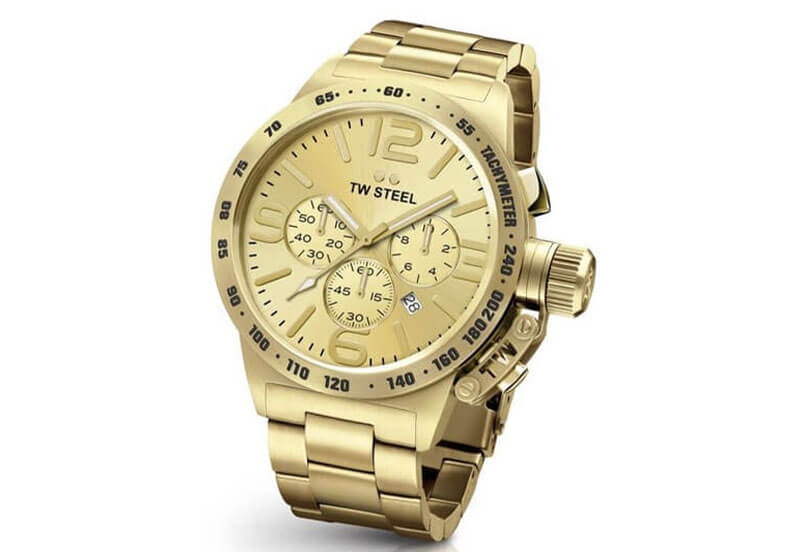 TW Steel Canteen CB104 watch strap gold - 24 mm