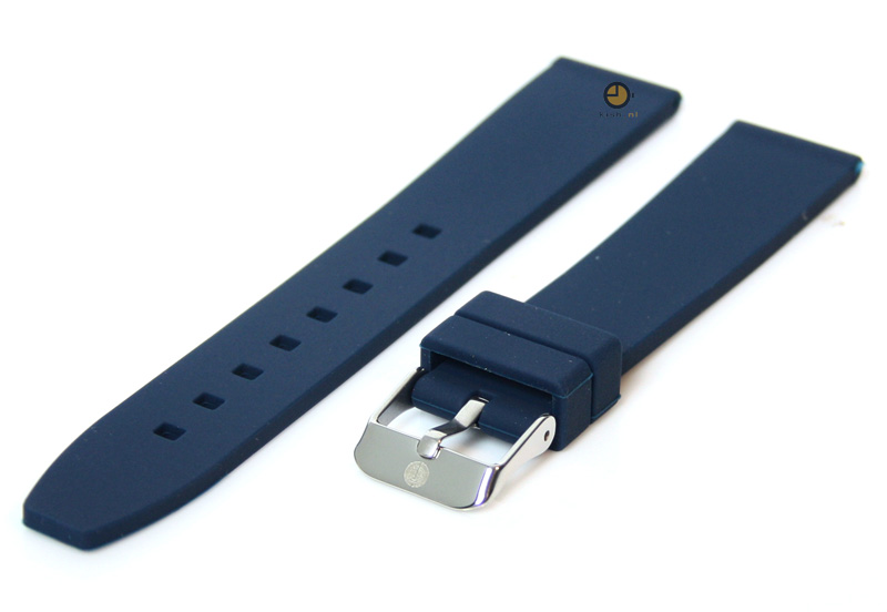 Watchstrap 16mm blue silicone