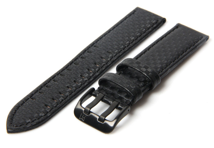 Watchstrap 18mm carbon black