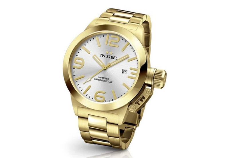 TW Steel Canteen bracelet CB81 watch strap gold - 22mm