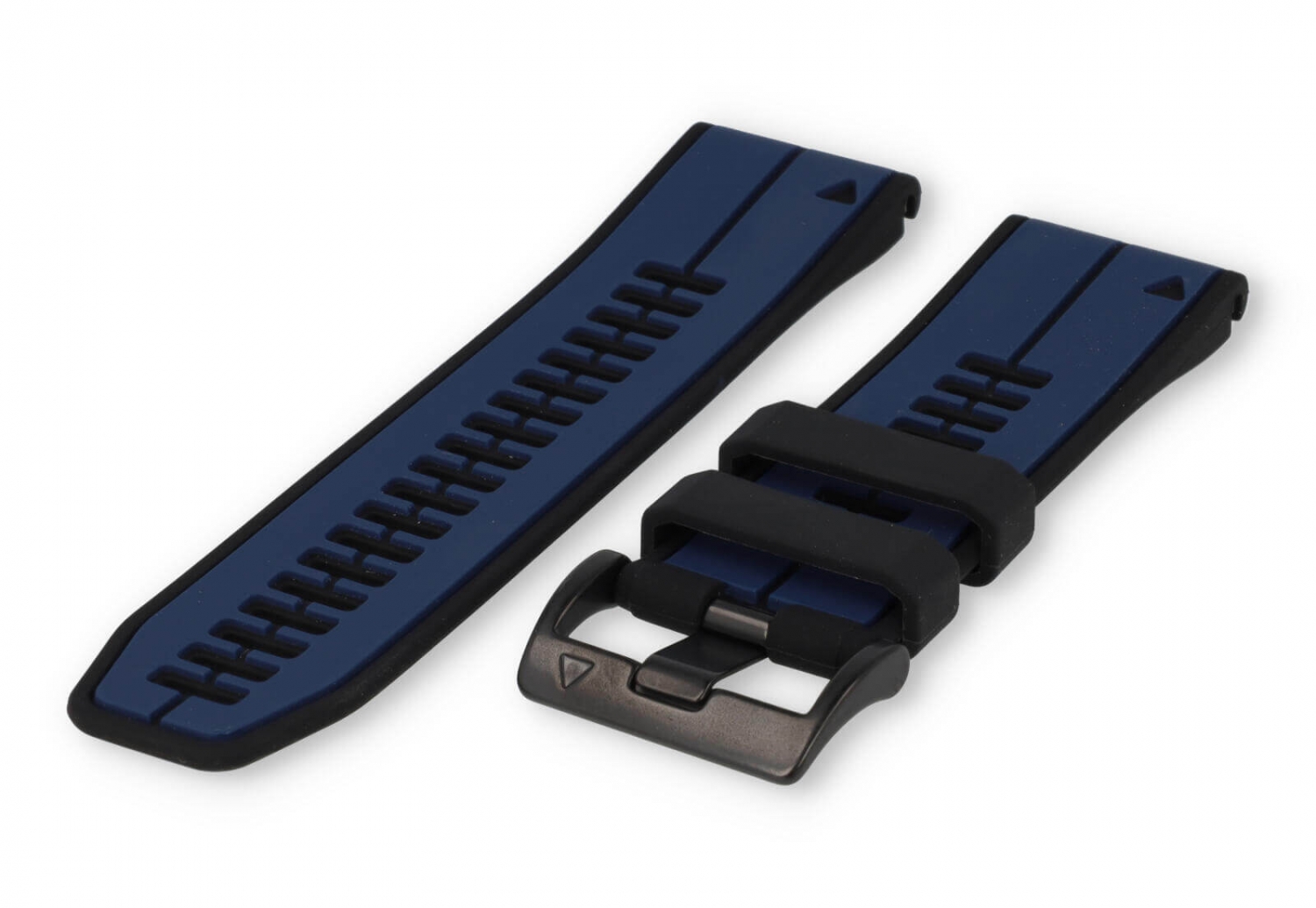Garmin Fenix 7X watch band rubber - black/Darkblue