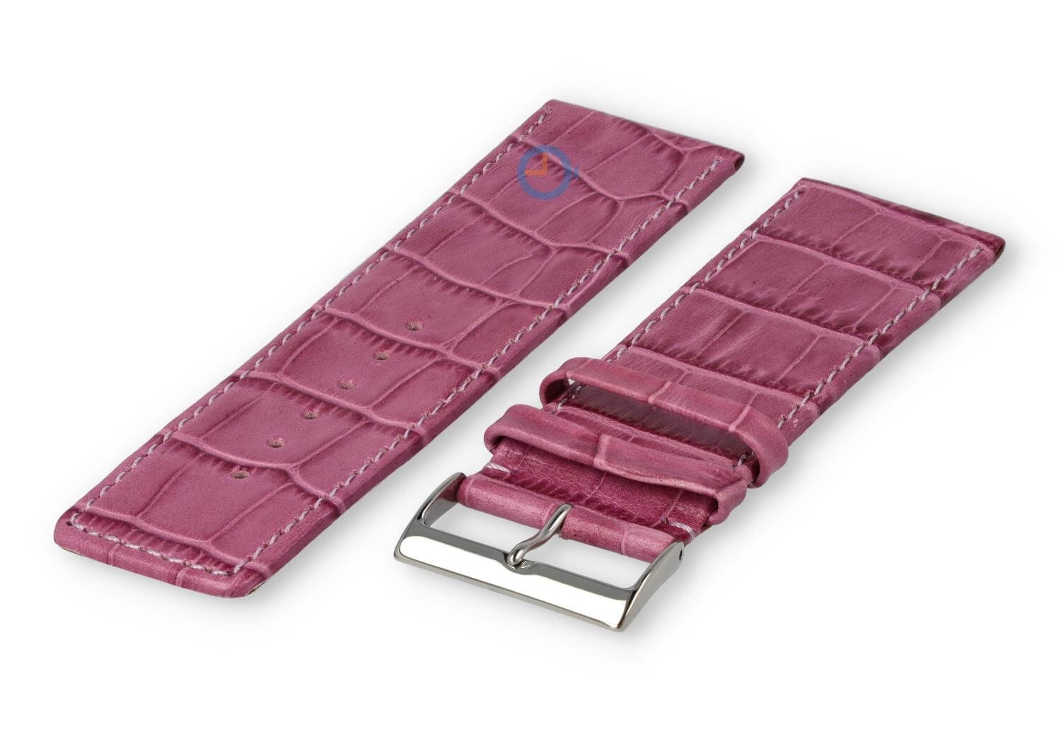 Deluxe croco watch strap XL - 30mm - blackberry