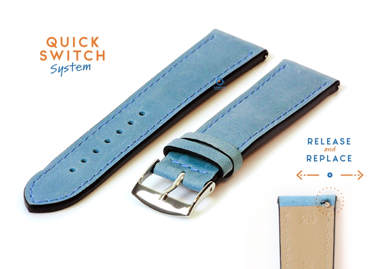 Watchstrap 20mm blue
