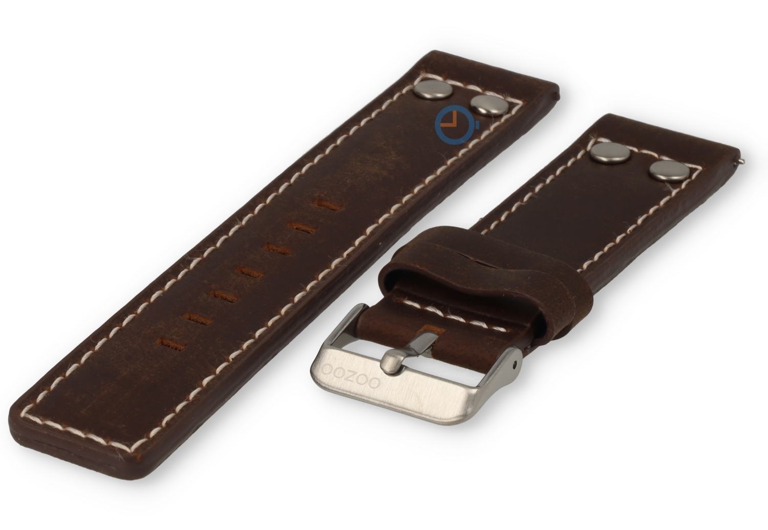 Oozoo watchstrap 20mm brown leather