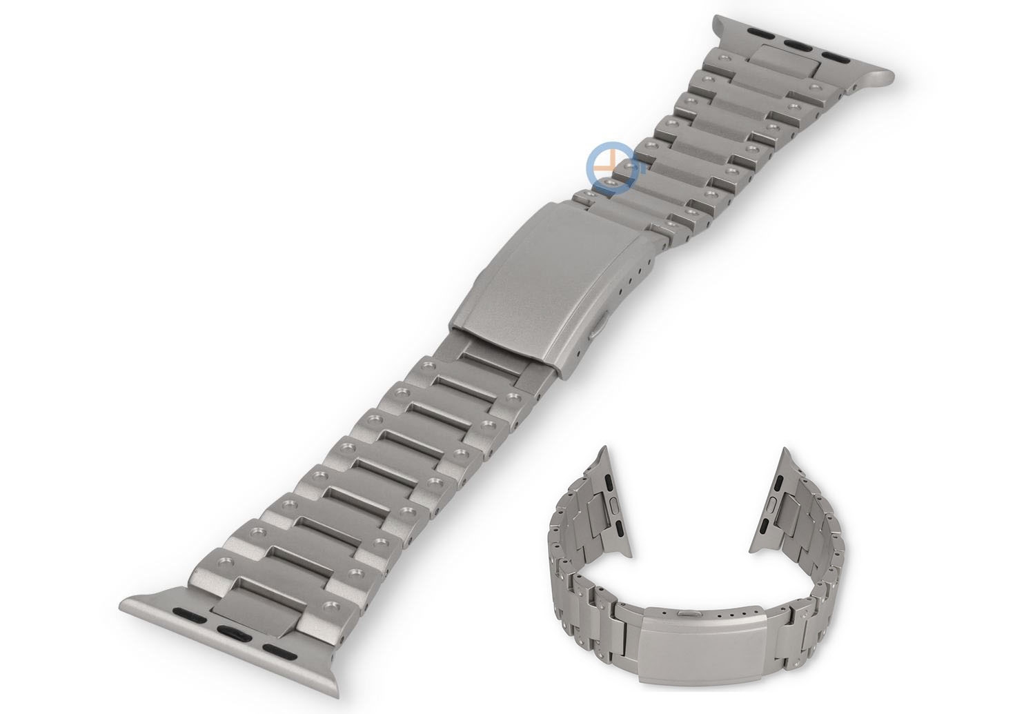 G-Shock style band Apple Watch 49mm - titanium-silver