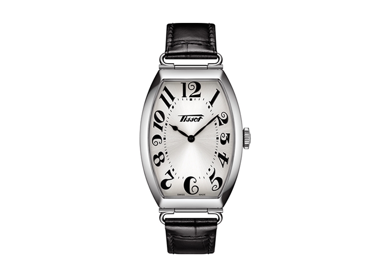Tissot watch strap T1285091603200 black leather