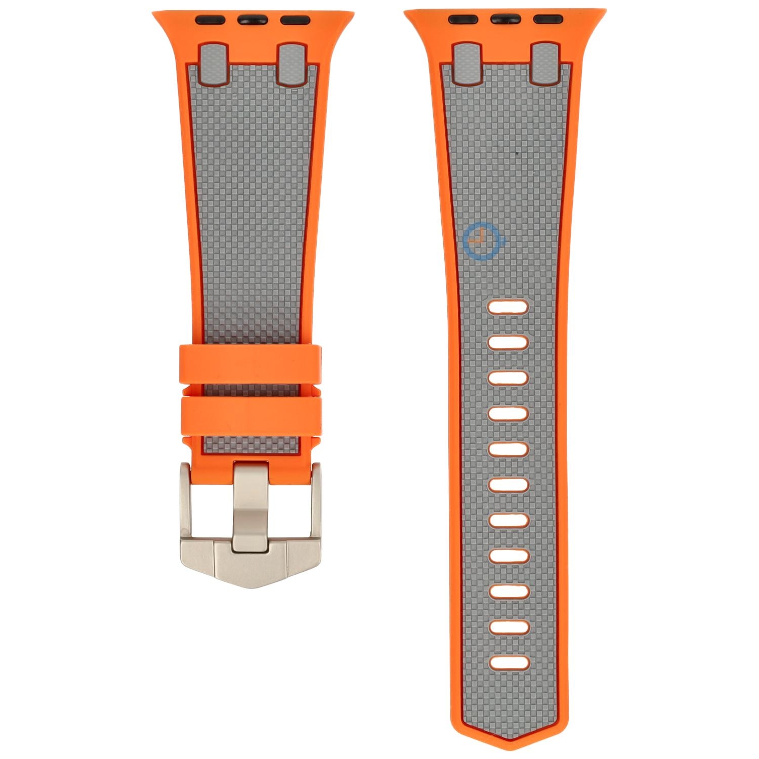 AP Style strap for Apple Watch 41mm - Orange Grey