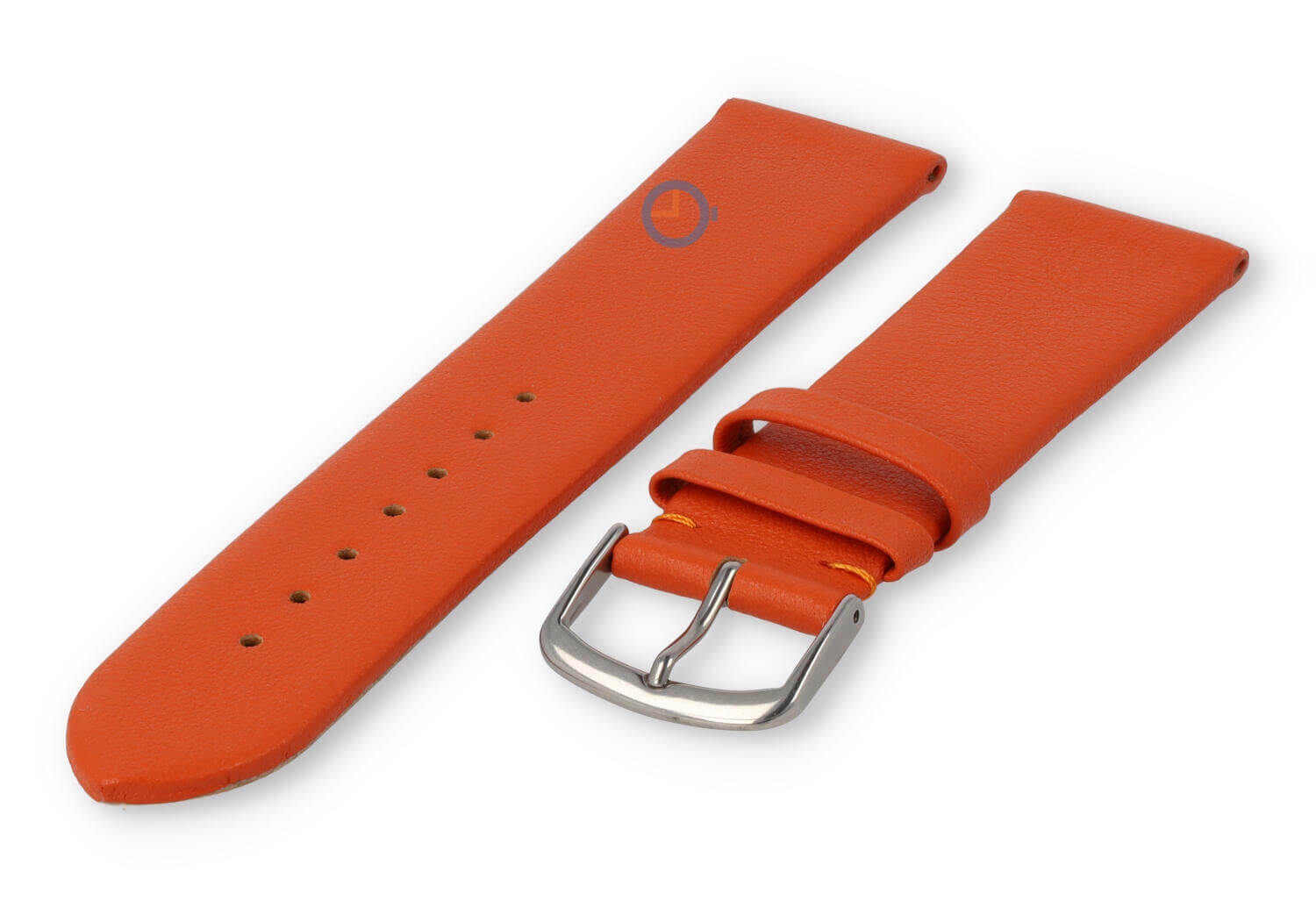 Seamless and smooth strap 22mm - orange