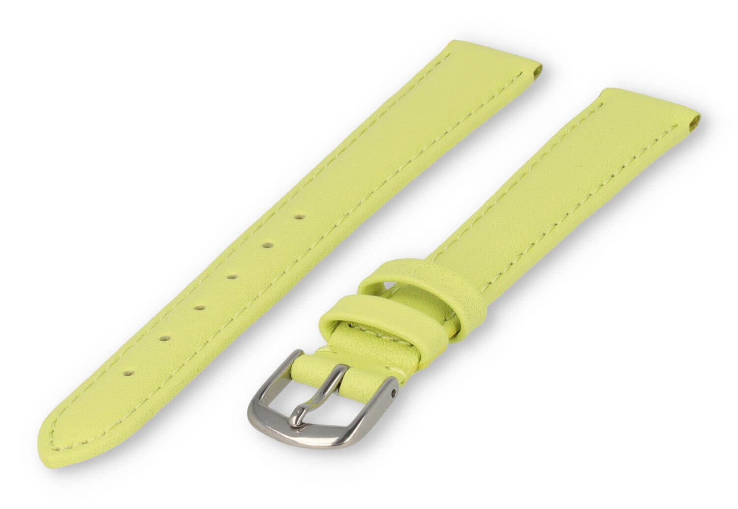 XL watch strap smooth leather - 16mm - lime
