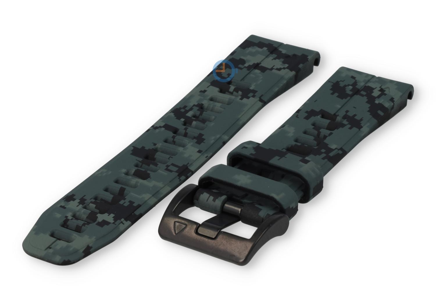 Quick-Fit strap Garmin Fenix 7 - military-print - dark grey pixel