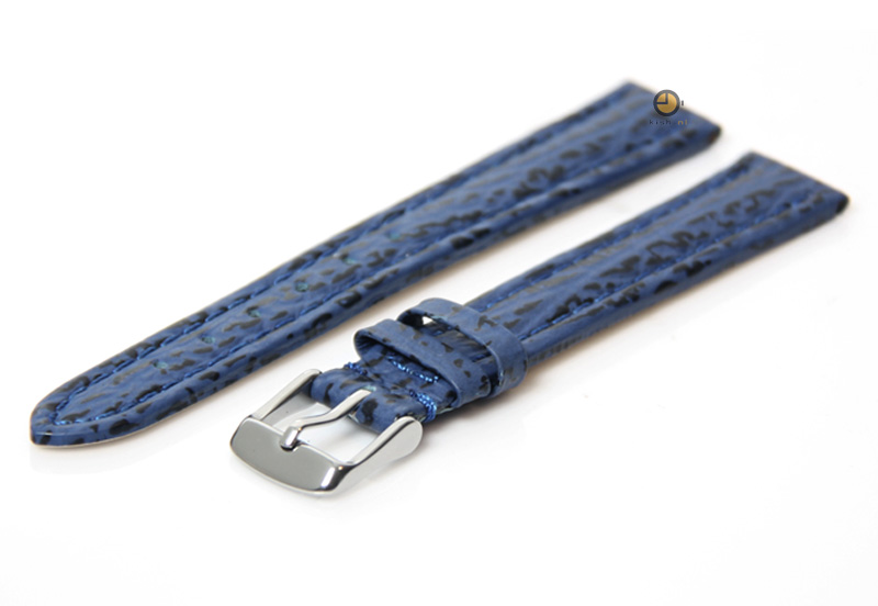 Watchstrap 16mm blue leather