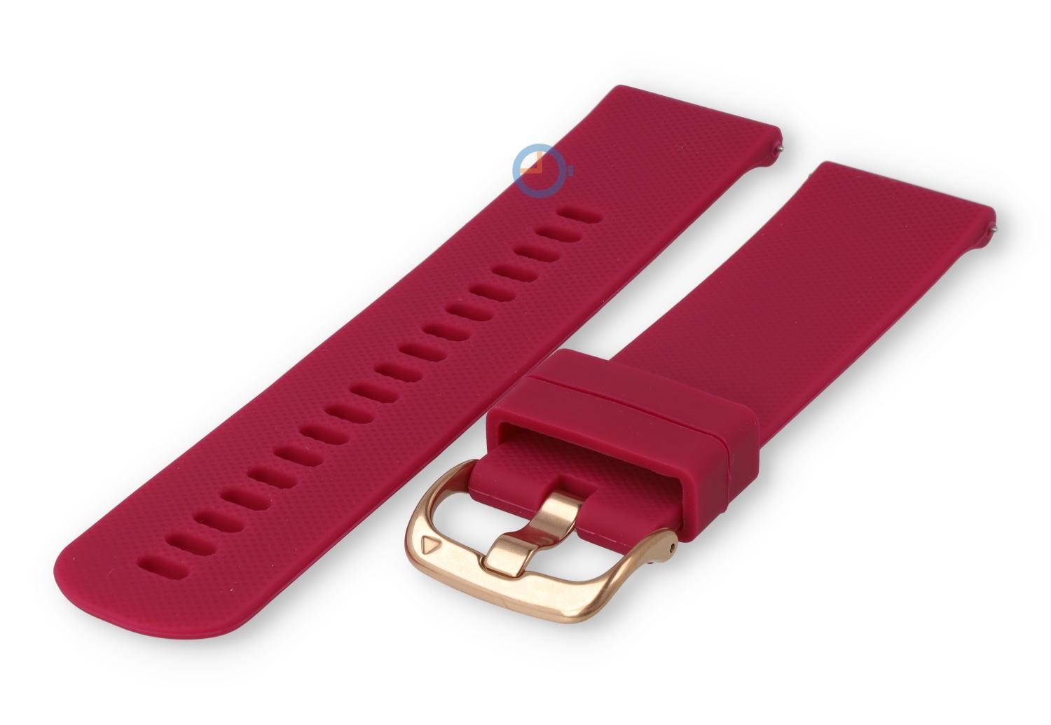 Flexible sports strap 22mm - dark pink