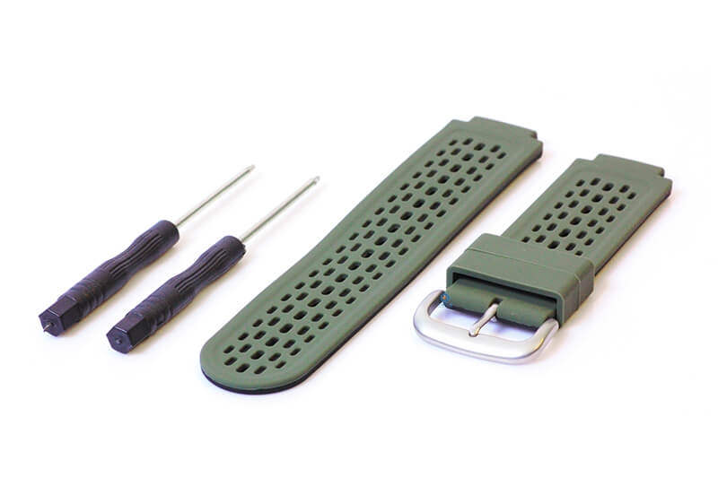 Garmin Approach S2/S4 watch band silicone darkgreen/black