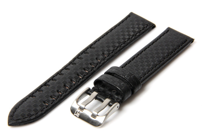 Watchstrap 20mm carbon black