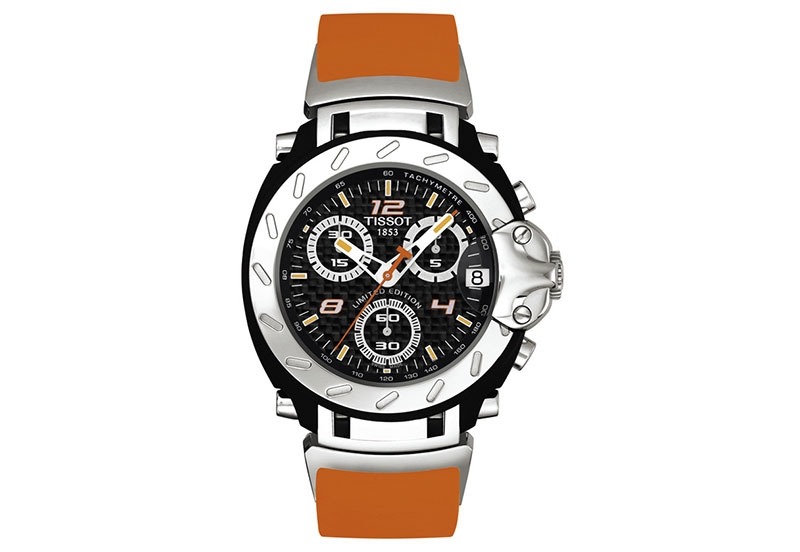 Tissot watch strap T90487682 orange silicone