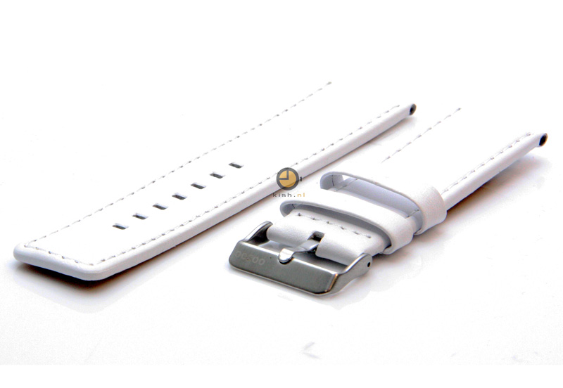 Oozoo watchstrap 20mm white leather