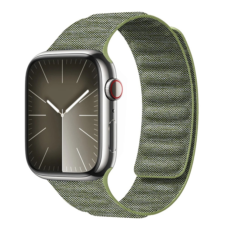 Denim Nylon Magnetic strap - Apple Watch 41mm - Green