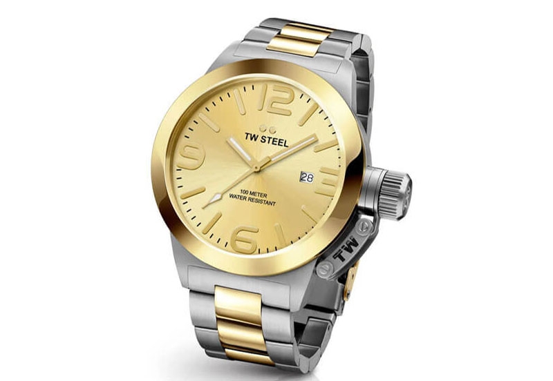 TW Steel Canteen bracelet CB51 watch strap silver - 22mm