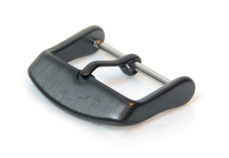 Watchstrap buckle 16mm matt black