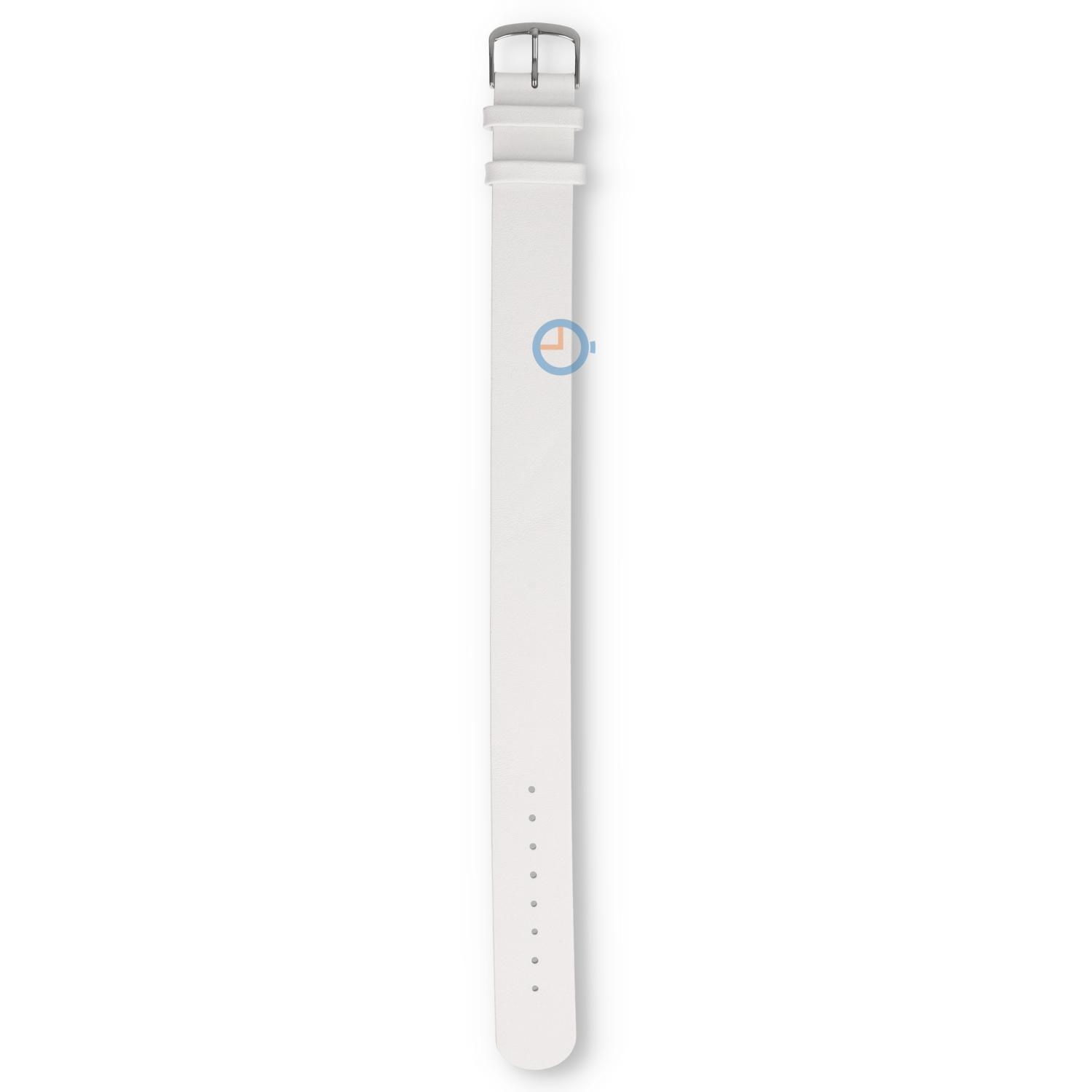 One-piece leather strap - 20mm - white