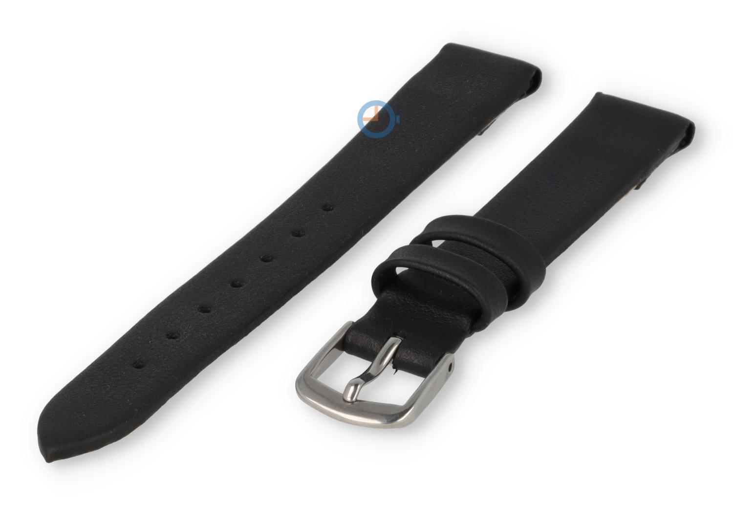 Clip watch strap 17mm - black