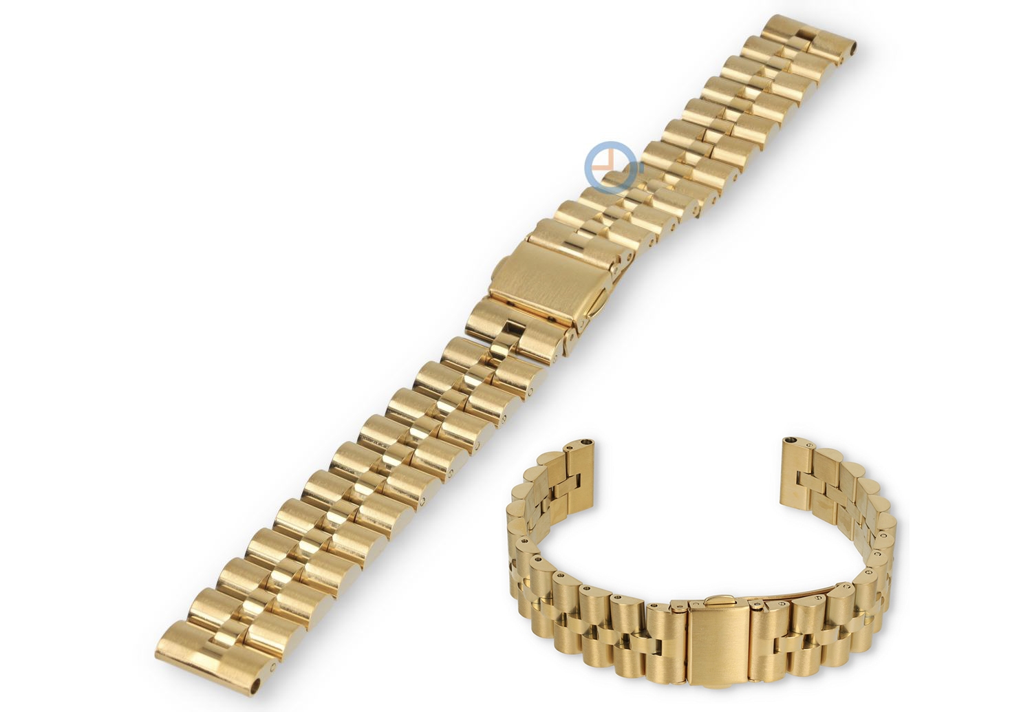 14mm Rolex President's bracelet - gold metal