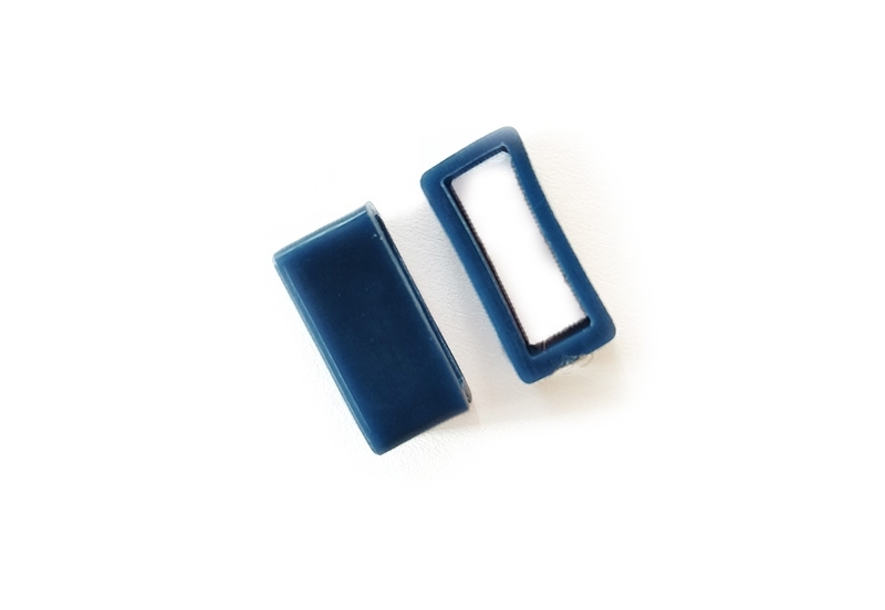 Watch band lug 16mm blue silicone