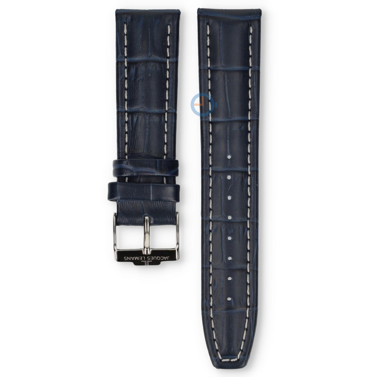 Jacques Lemans 1-1117 watch strap - blue