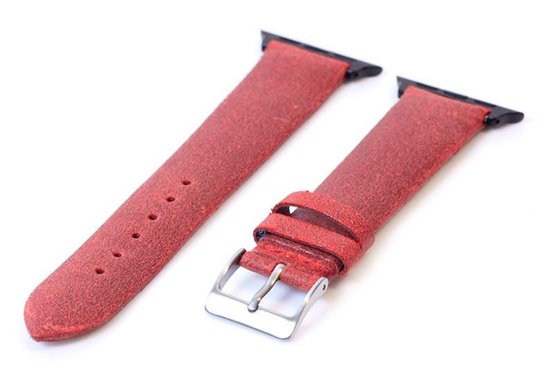 Apple Watch strap vintage leather red - 38/40/41/42mm