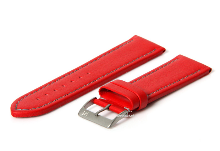 Watchstrap 20mm (waterproof) red