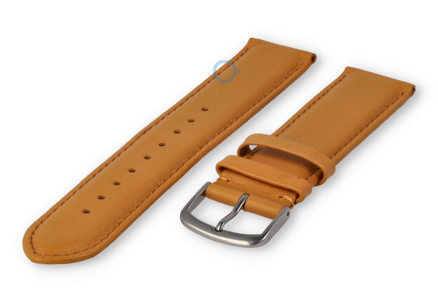 20mm watch strap smooth leather - light brown