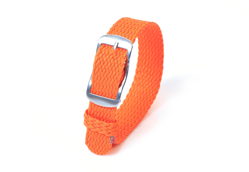 Perlon watch band 14mm orange