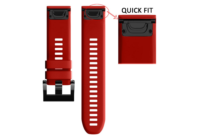 Producten: Garmin Fenix 5 horlogeband rood