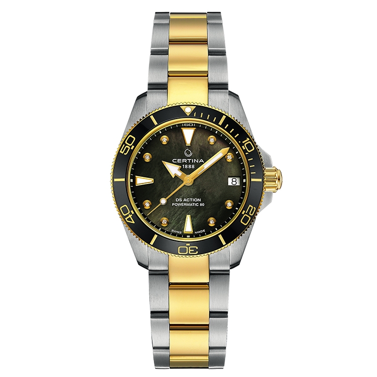 Certina strap C0320072212600A geel steel