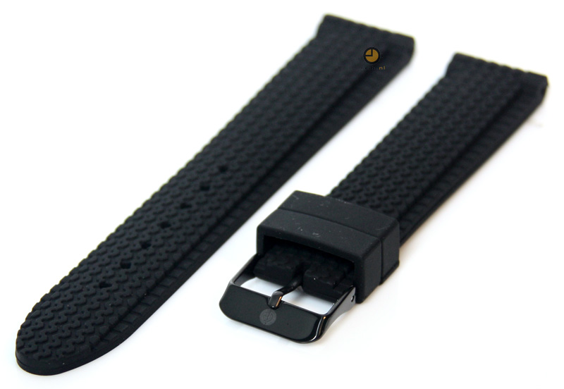 Watchstrap 18mm silicone black