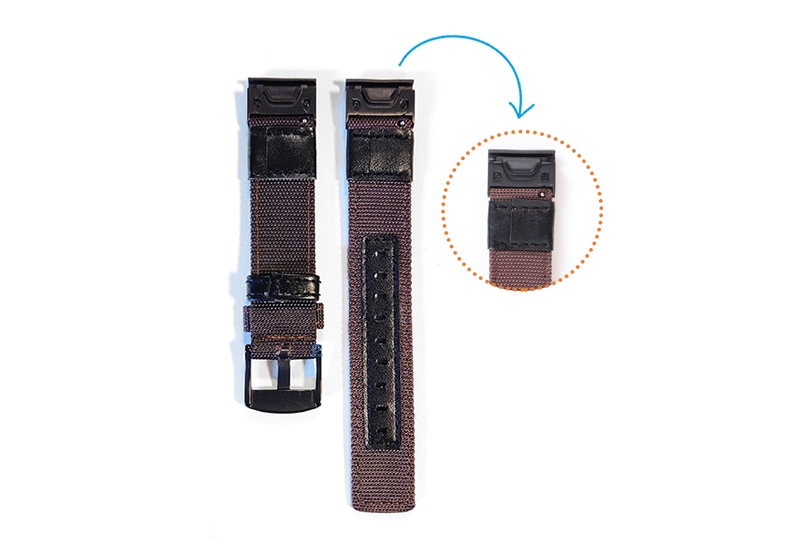 Garmin Fenix 5 nylon horlogeband bruin