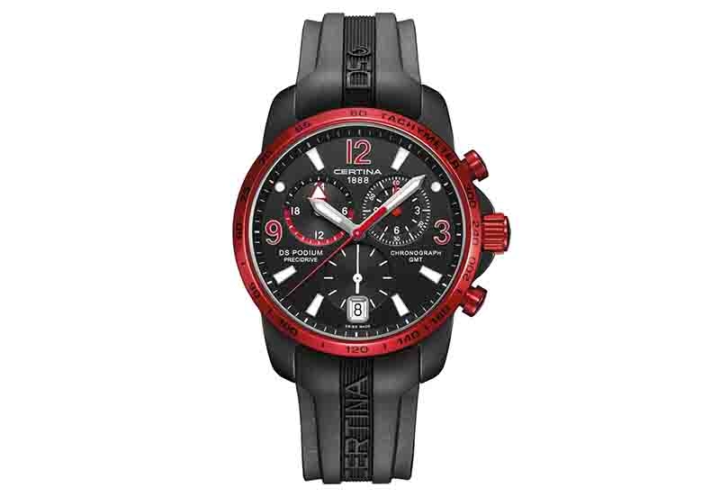 Certina bracelet C0016399705702A black rubber