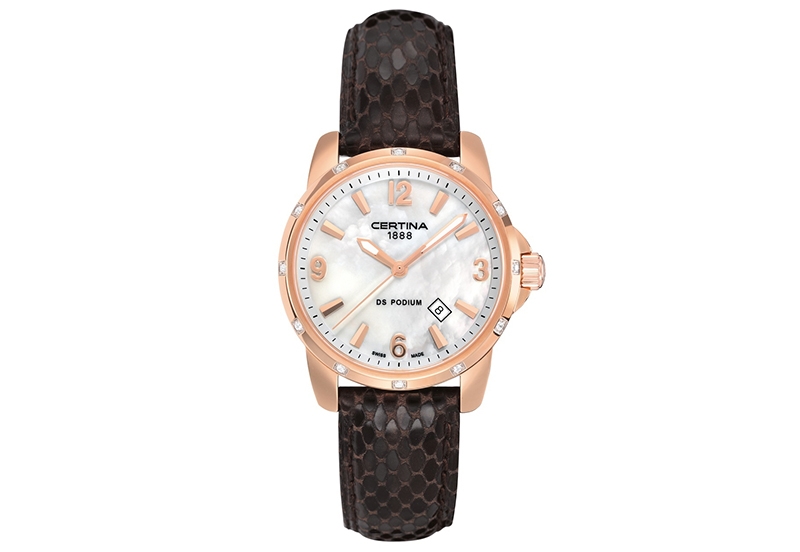 Certina leather strap C0012103611710A 16/14mm brown