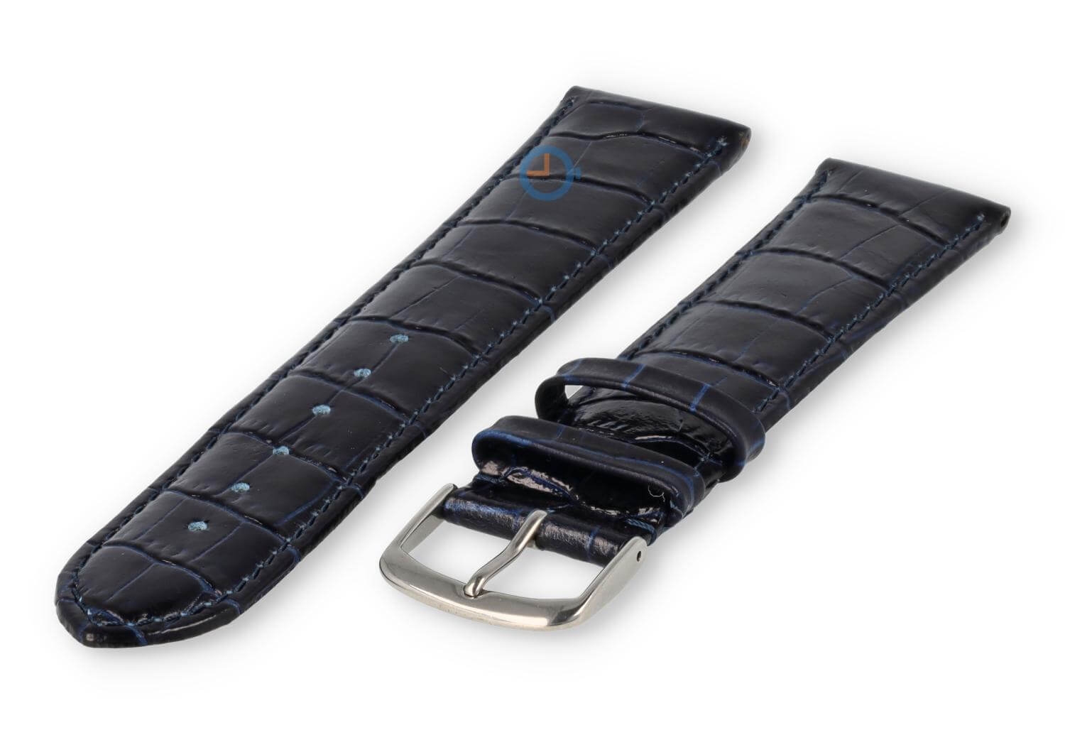 Lightly padded XL watch strap - 22mm - dark blue