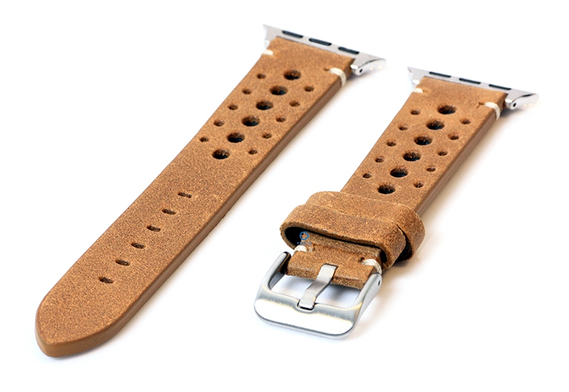 Apple Watch strap perforated leather brown - 38/40/41/42mm
