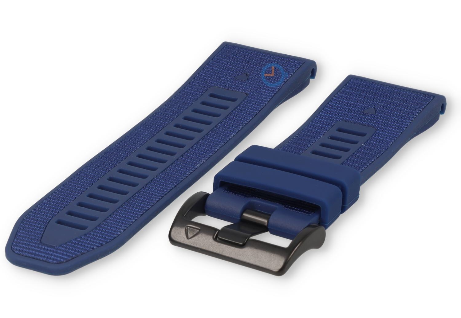 Silicone/nylon strap with QuickFit 22mm - marine