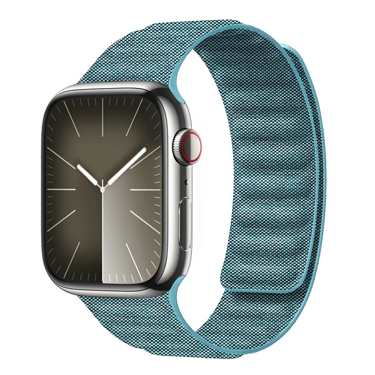 Denim Nylon Magnetic strap - Apple Watch 41mm - Turquoise