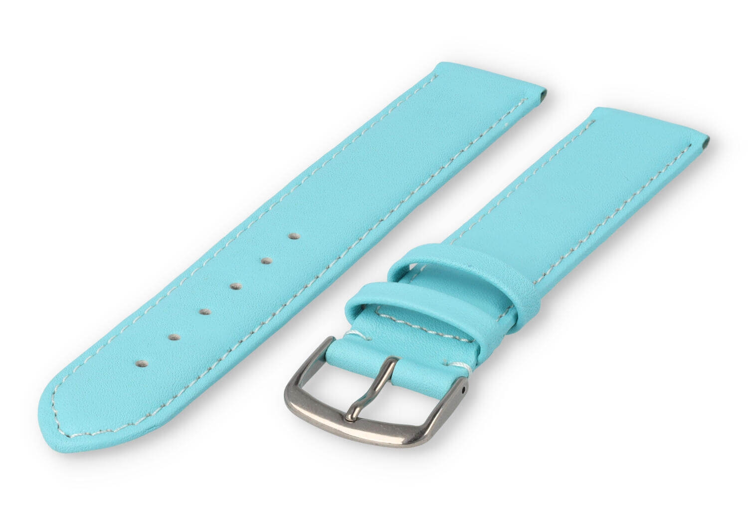 XL watch strap smooth leather - 22mm - laguna