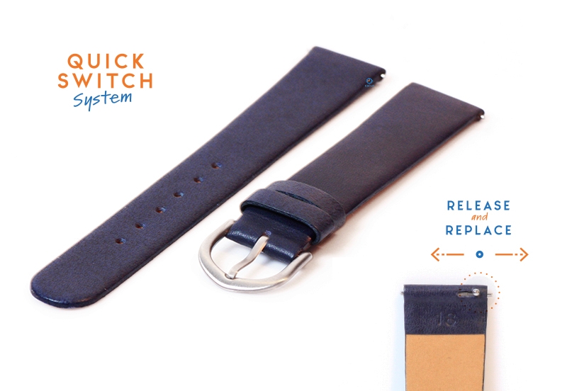 Quality strap for Skagen - 18mm - navy