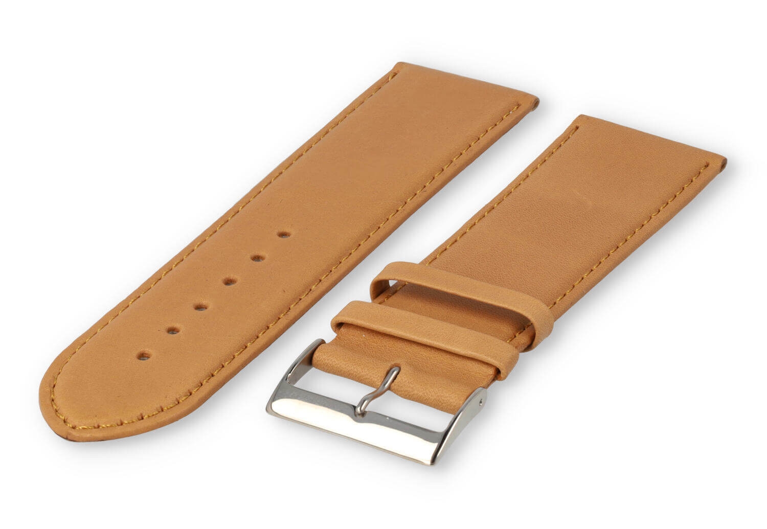 XL watch strap smooth leather - 28mm - vanilla